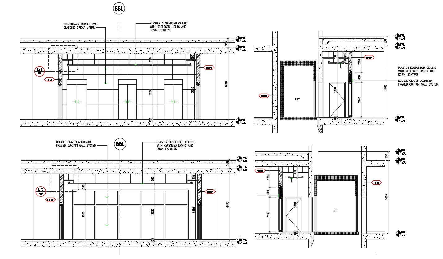 Elevator Plan And Section Detail Dwg File Elevation H - vrogue.co