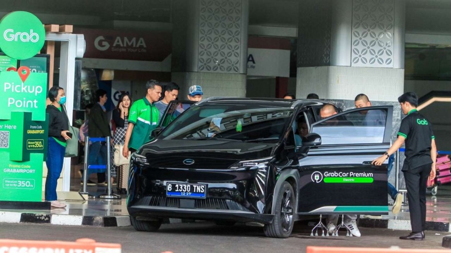 Aion Y Plus Jadi Mobil Grab Premium di Bandara Soekarno-Hatta