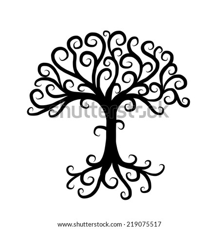 Art Tree Beautiful Your Design Stock Vector 109834556 - Shutterstock