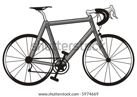 Touring Bike Stock Vector 118696243 - Shutterstock