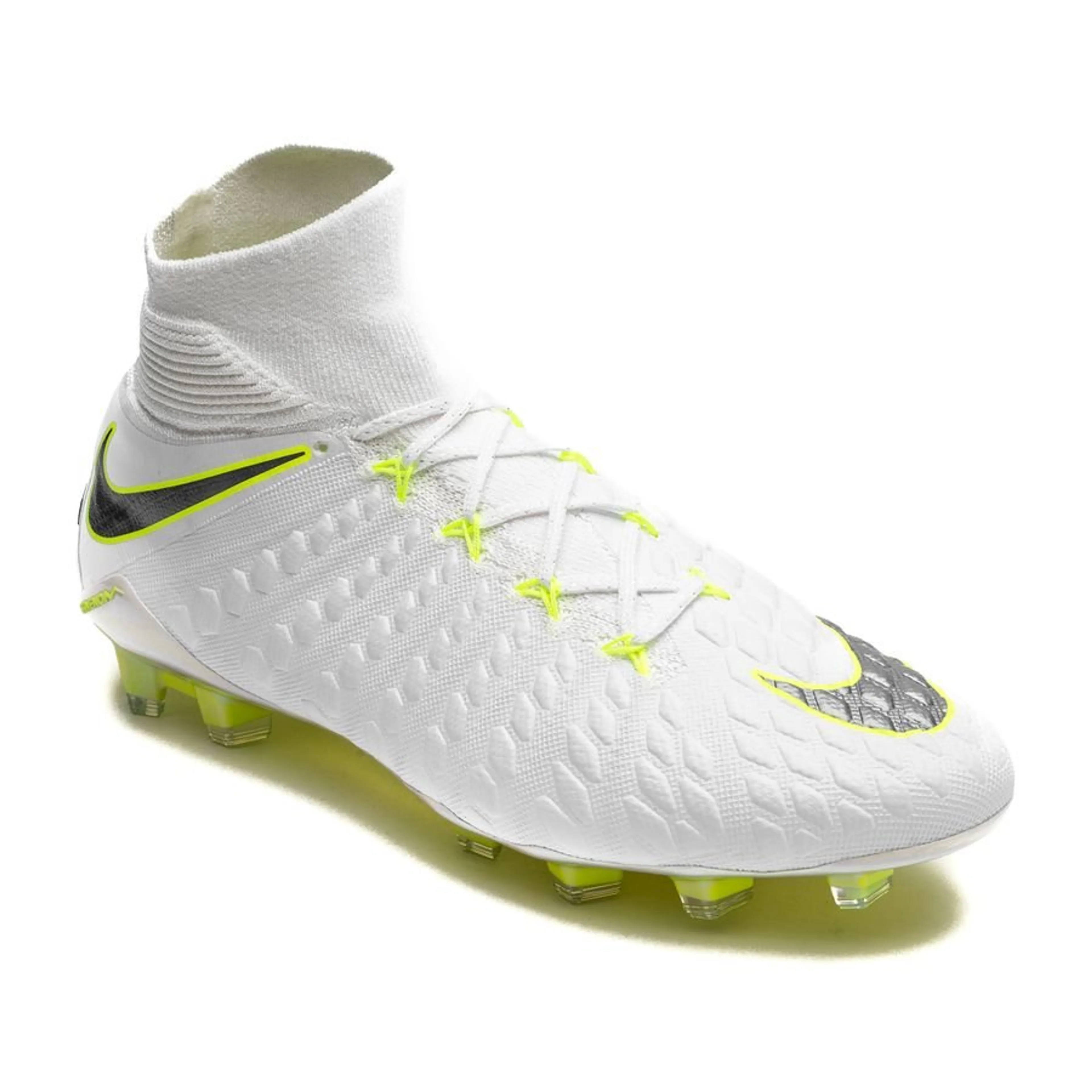 Nike Hypervenom Phantom 3 Elite DF FG Just Do It - White/Volt Image 4