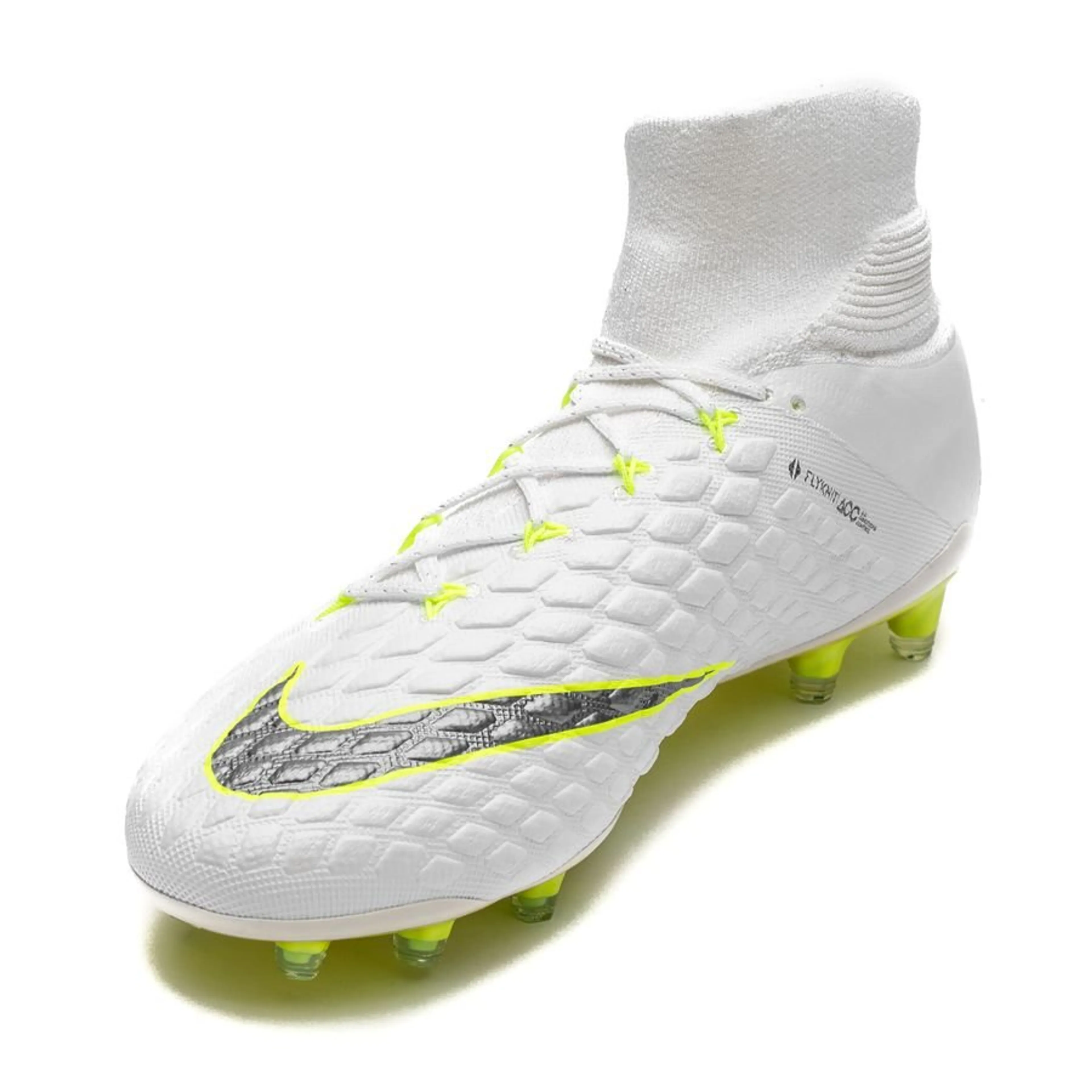 Nike Hypervenom Phantom 3 Elite DF FG Just Do It - White/Volt Image 5