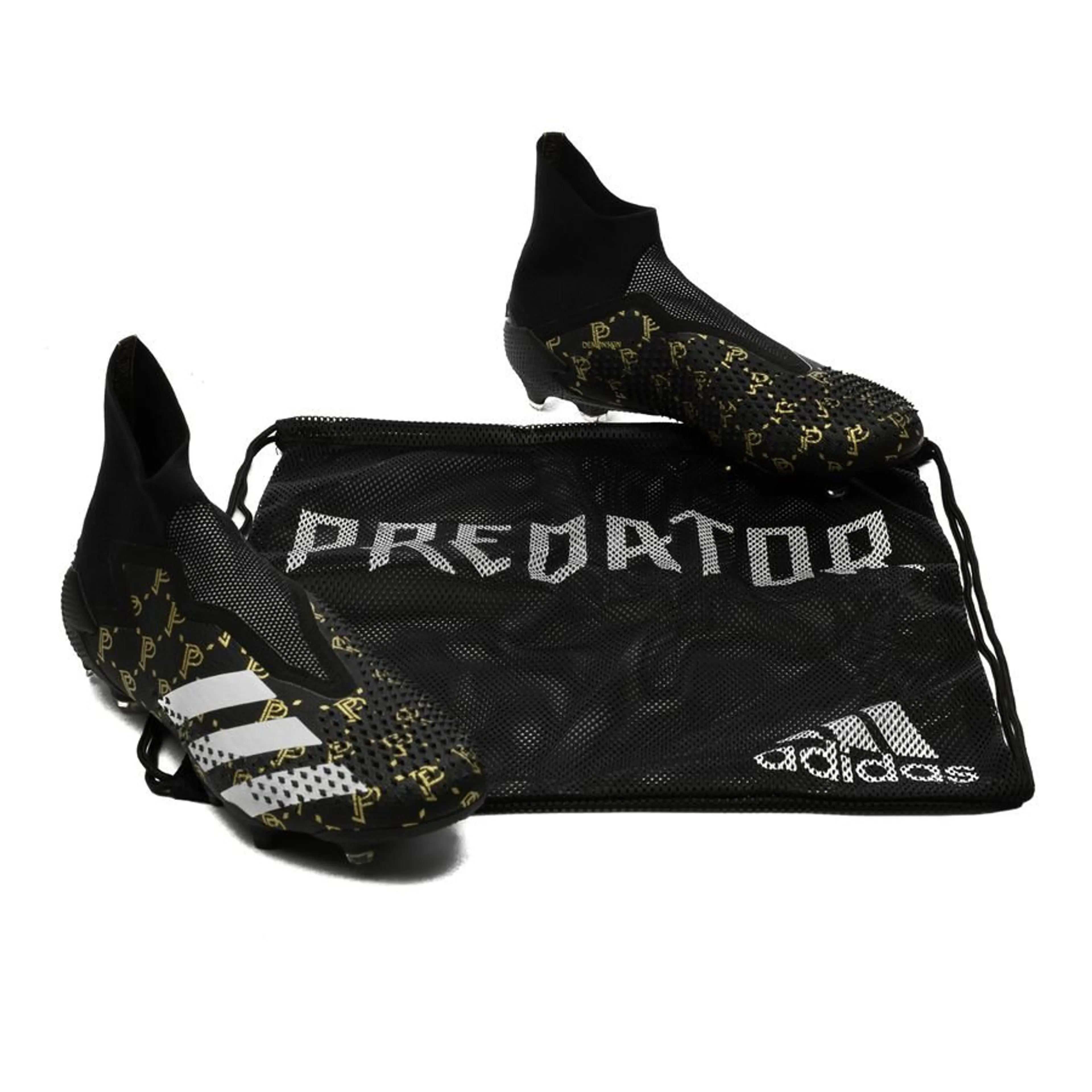 adidas Predator 20+ FG/AG Paul Pogba Season 7 - Core Black/Footwear White/Gold Metallic LIMITED EDITION Image 2