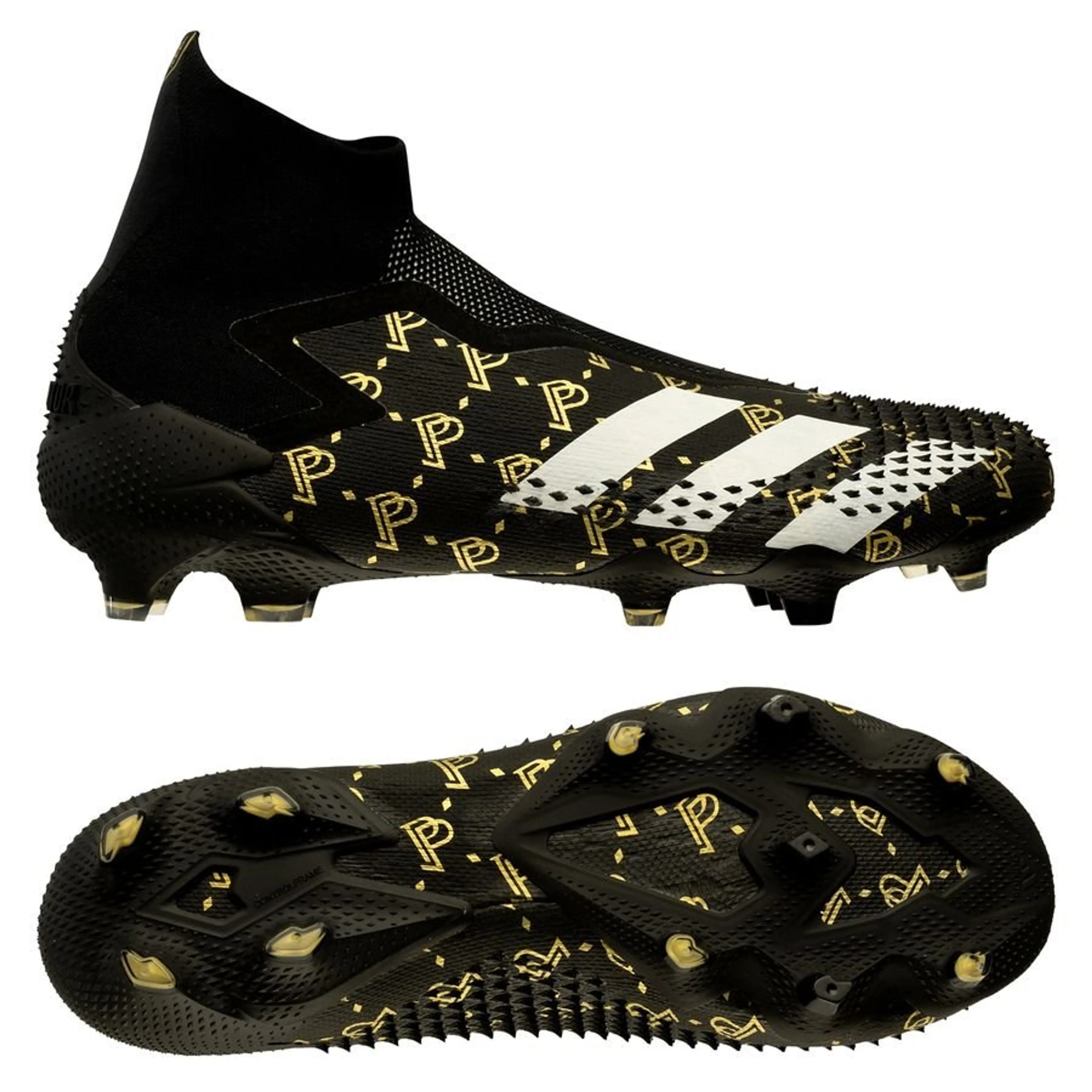 adidas Predator 20+ FG/AG Paul Pogba Season 7 - Core Black/Footwear White/Gold Metallic LIMITED EDITION Image 1