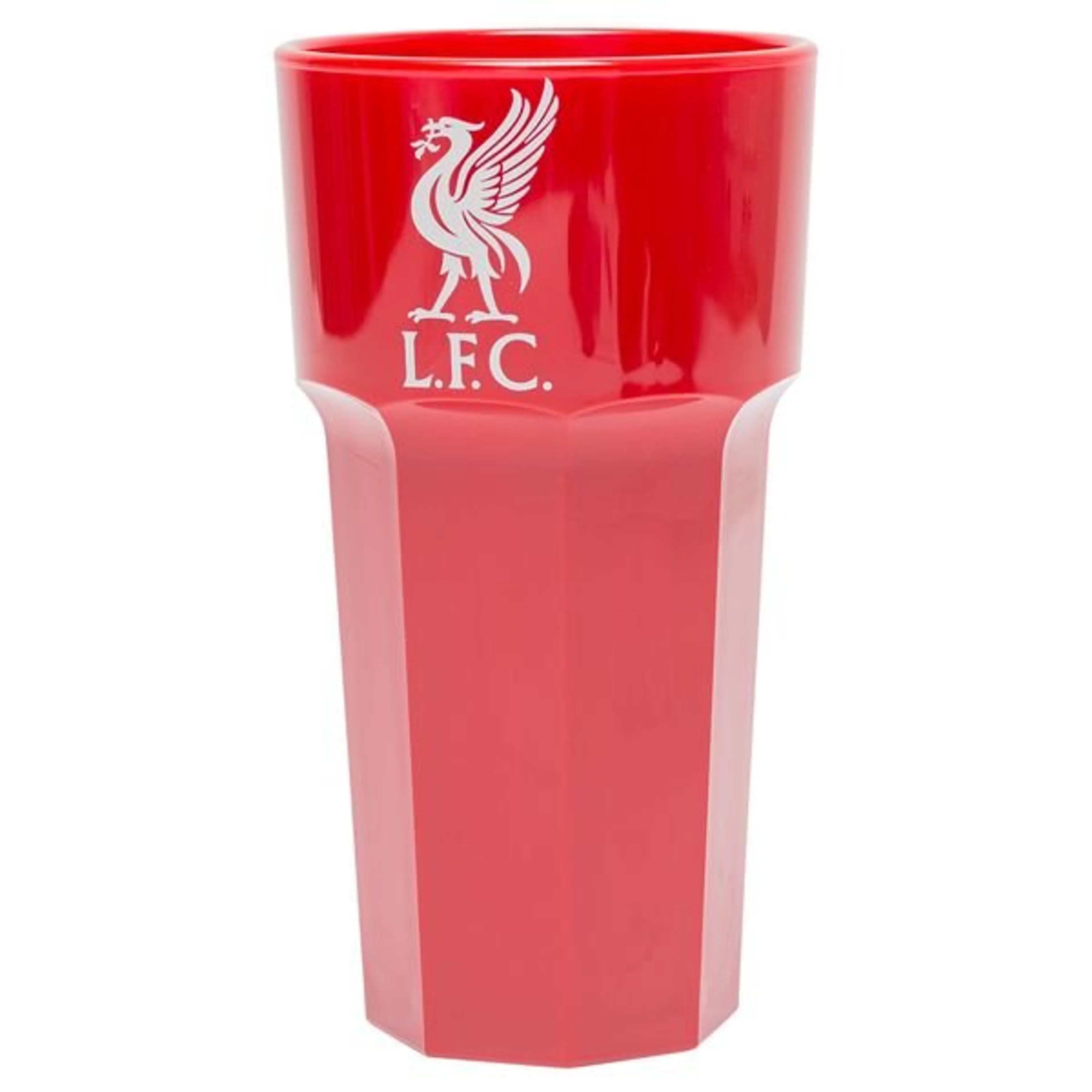 Liverpool Plastic Beer Glass - Red