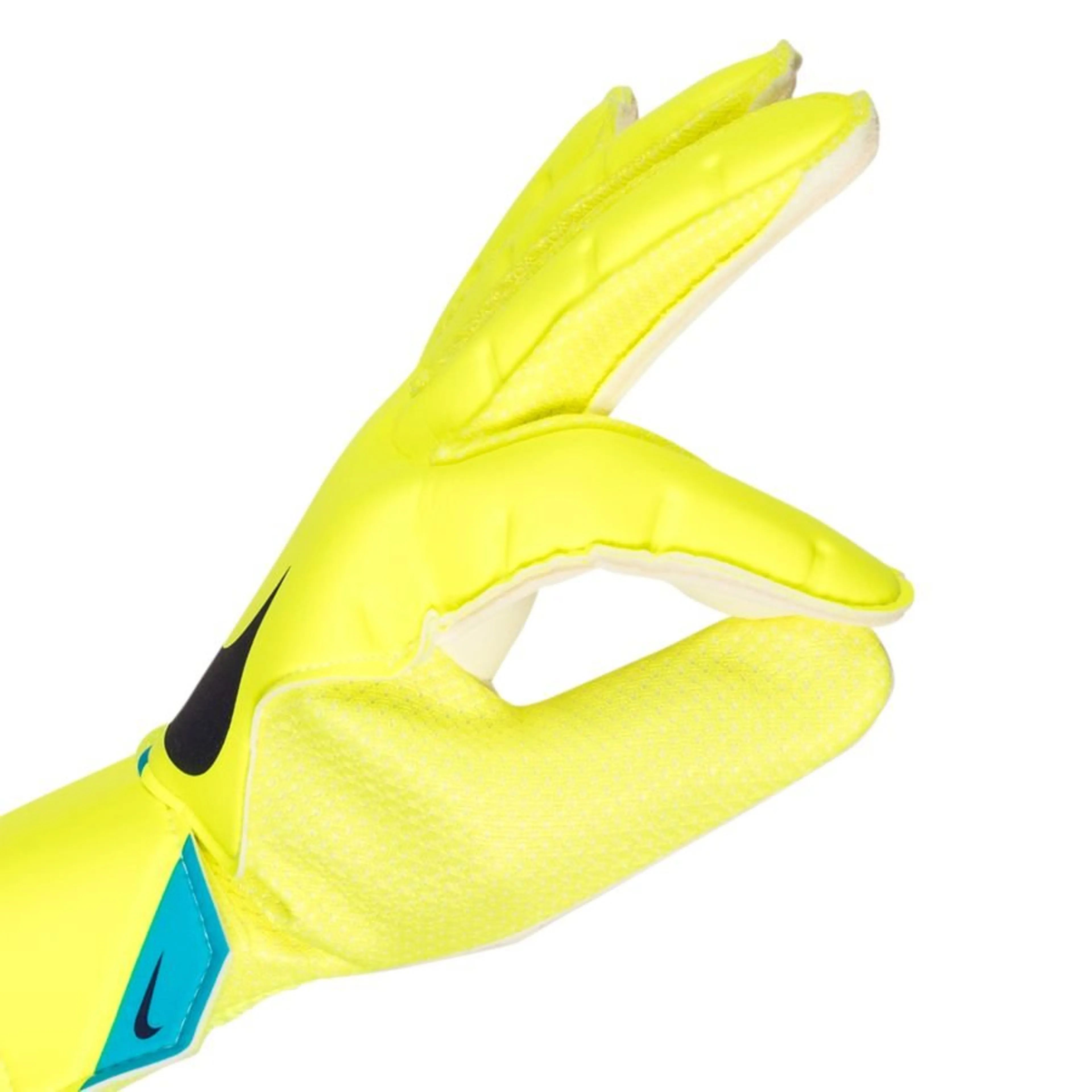 Nike Goalkeeper Gloves Match Lucent - Volt/White/Blackened Blue Kids Image 4