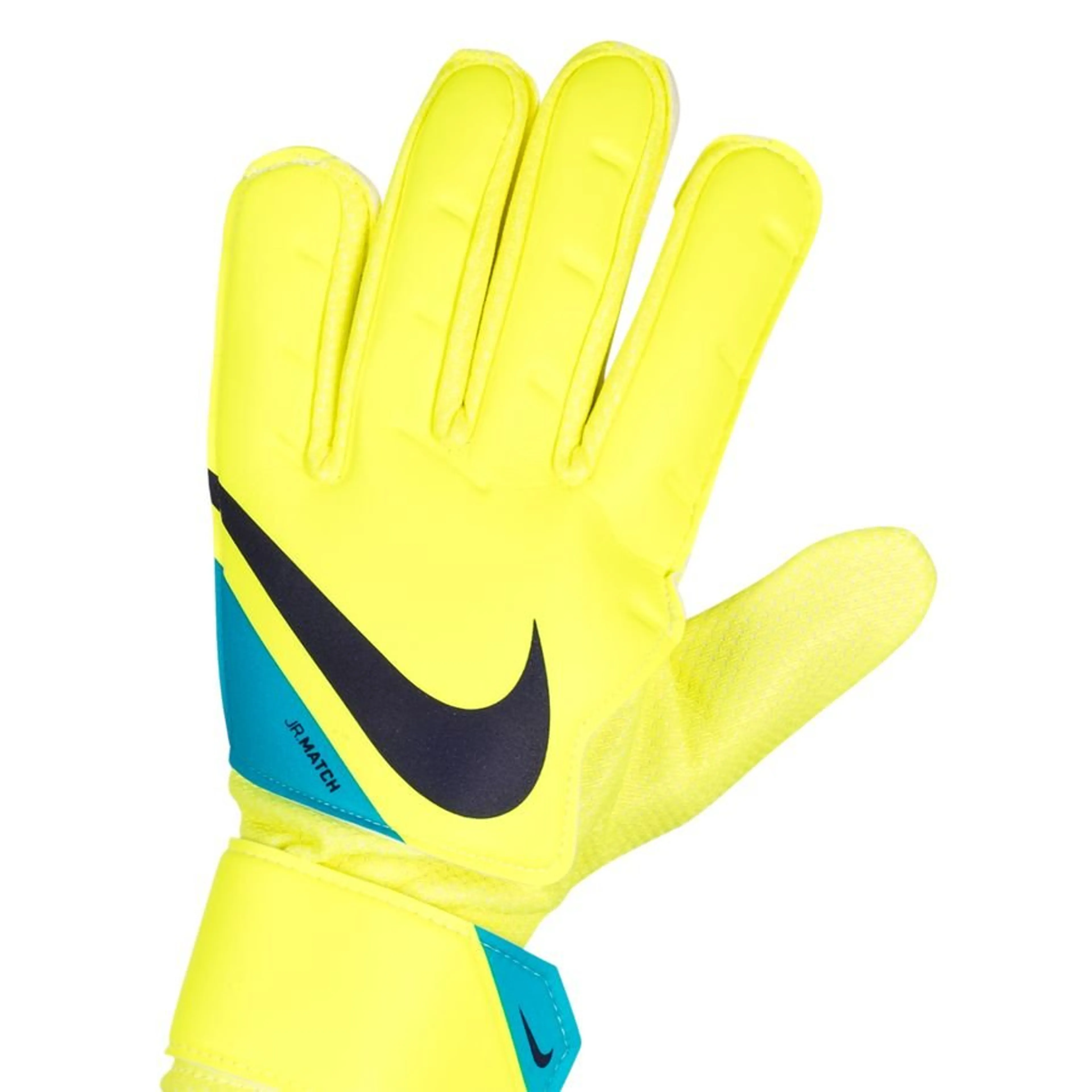 Nike Goalkeeper Gloves Match Lucent - Volt/White/Blackened Blue Kids Image 3