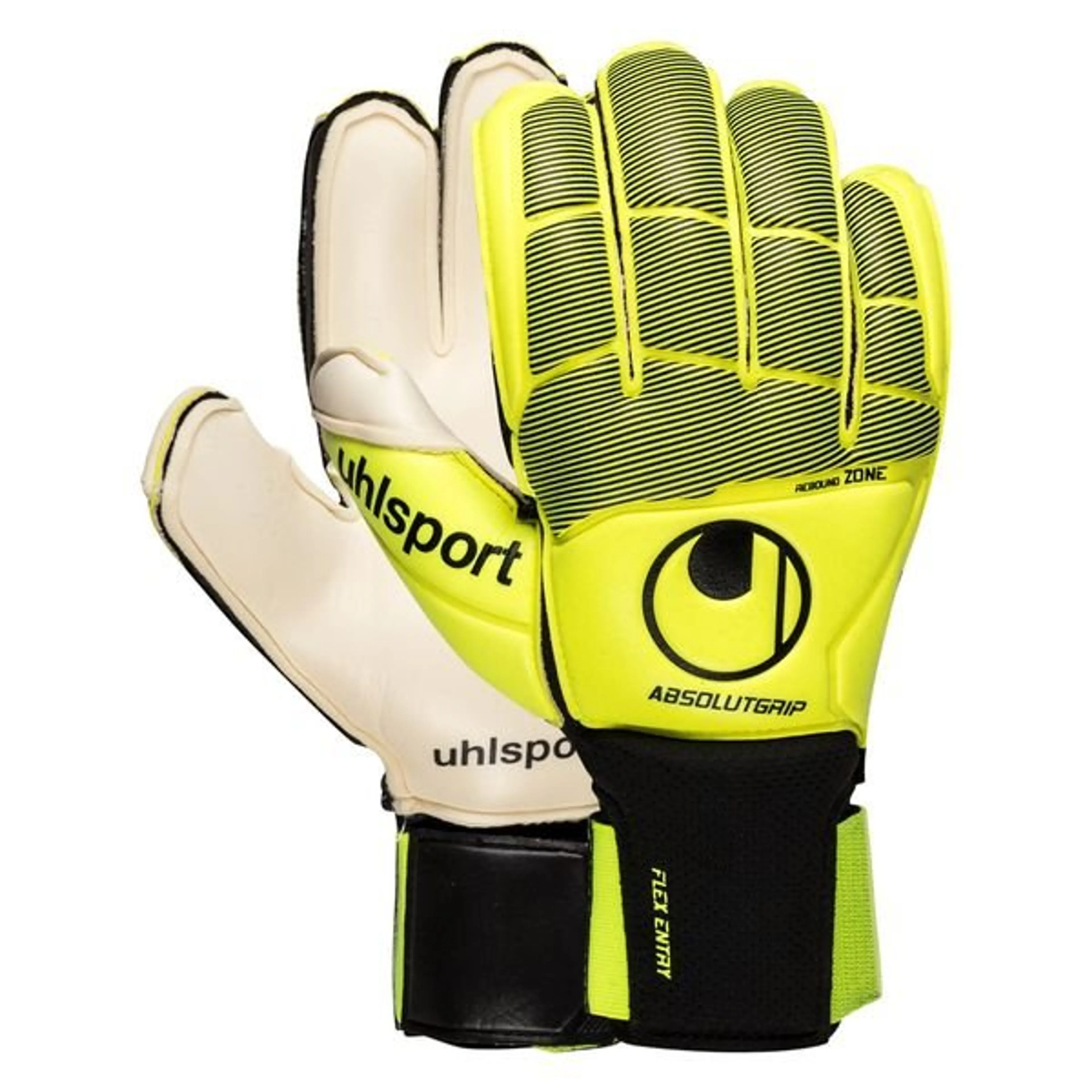 Uhlsport Keepershandschoenen Absolutgrip Flex Frame Carbon - Fluo Yellow/Zwart