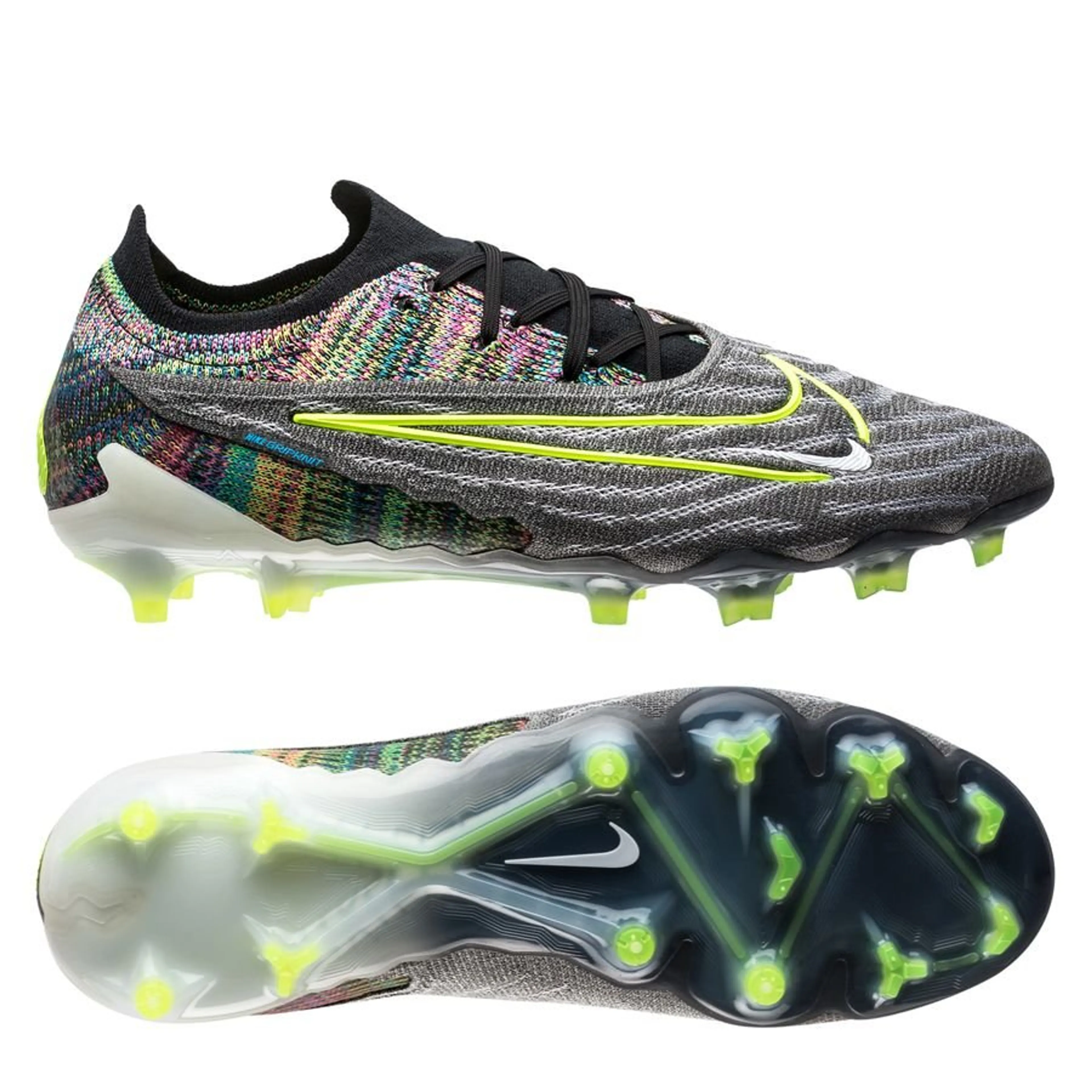 Nike Phantom GX Elite Fusion FG Link - Schwarz/Neon/Weiß/Blau Bild 1