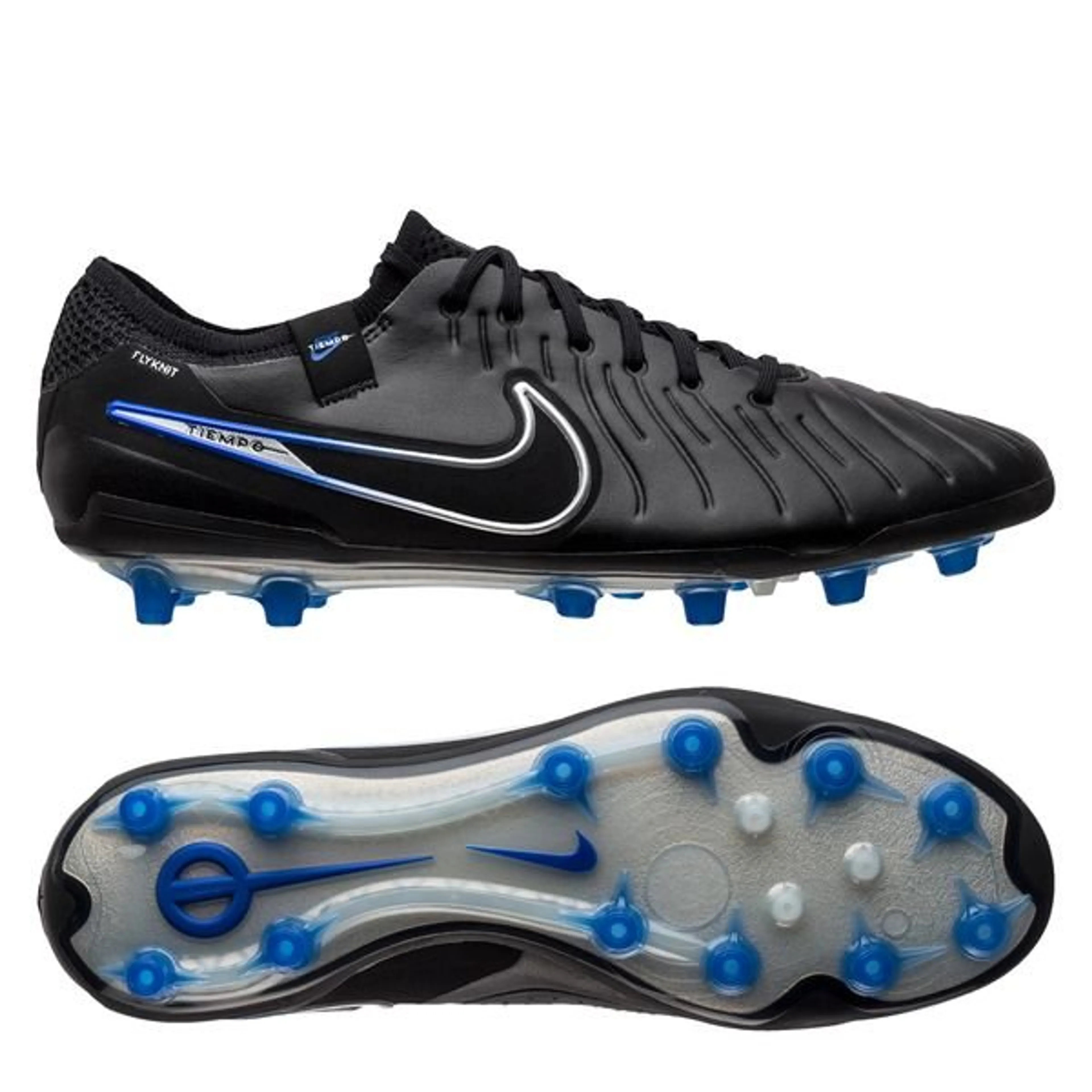 Nike Tiempo Legend 10 Elite AG-PRO Shadow - Black/Chrome/Hyper Royal