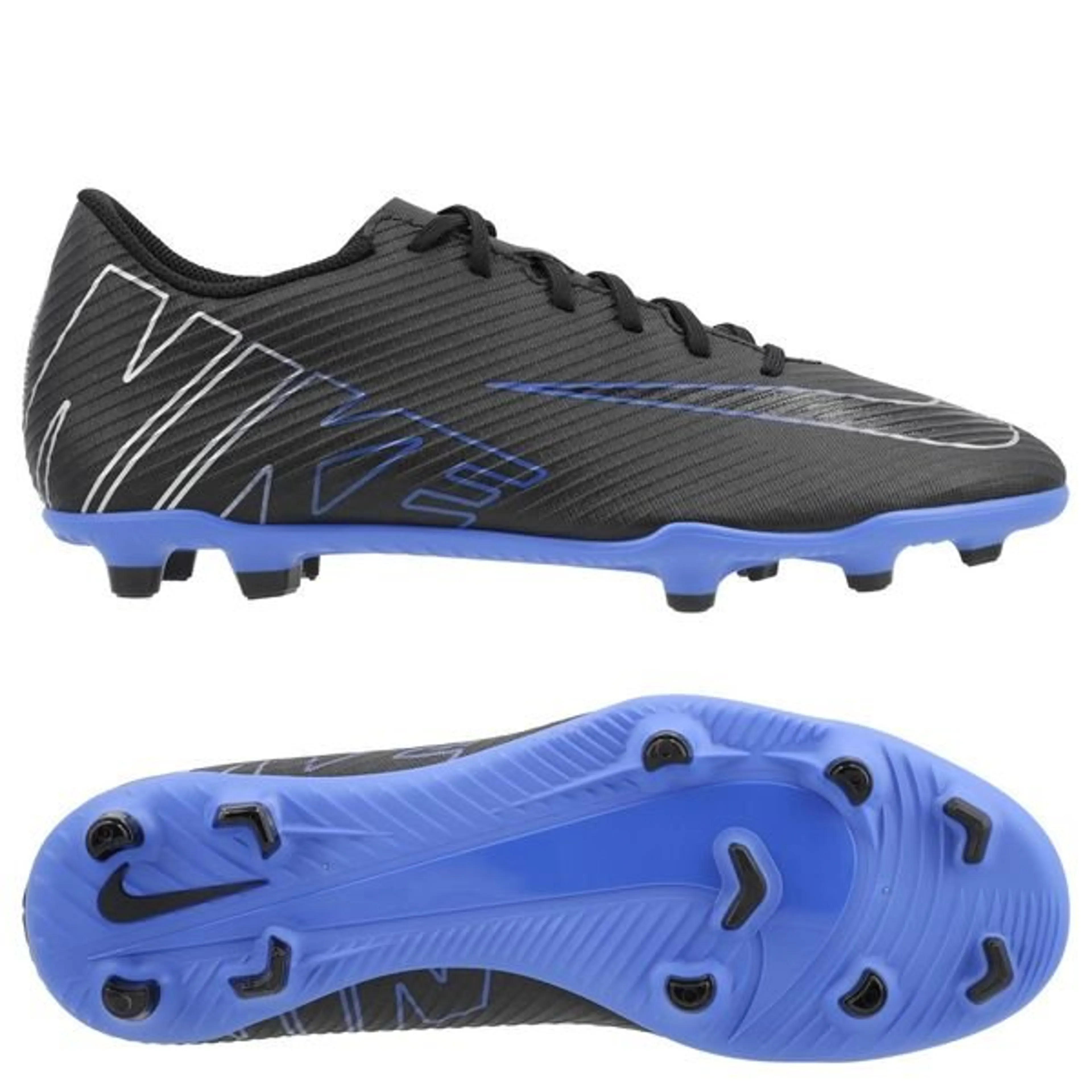 Nike Mercurial Vapor 15 Club MG Shadow - Black/Chrome/Hyper Royal