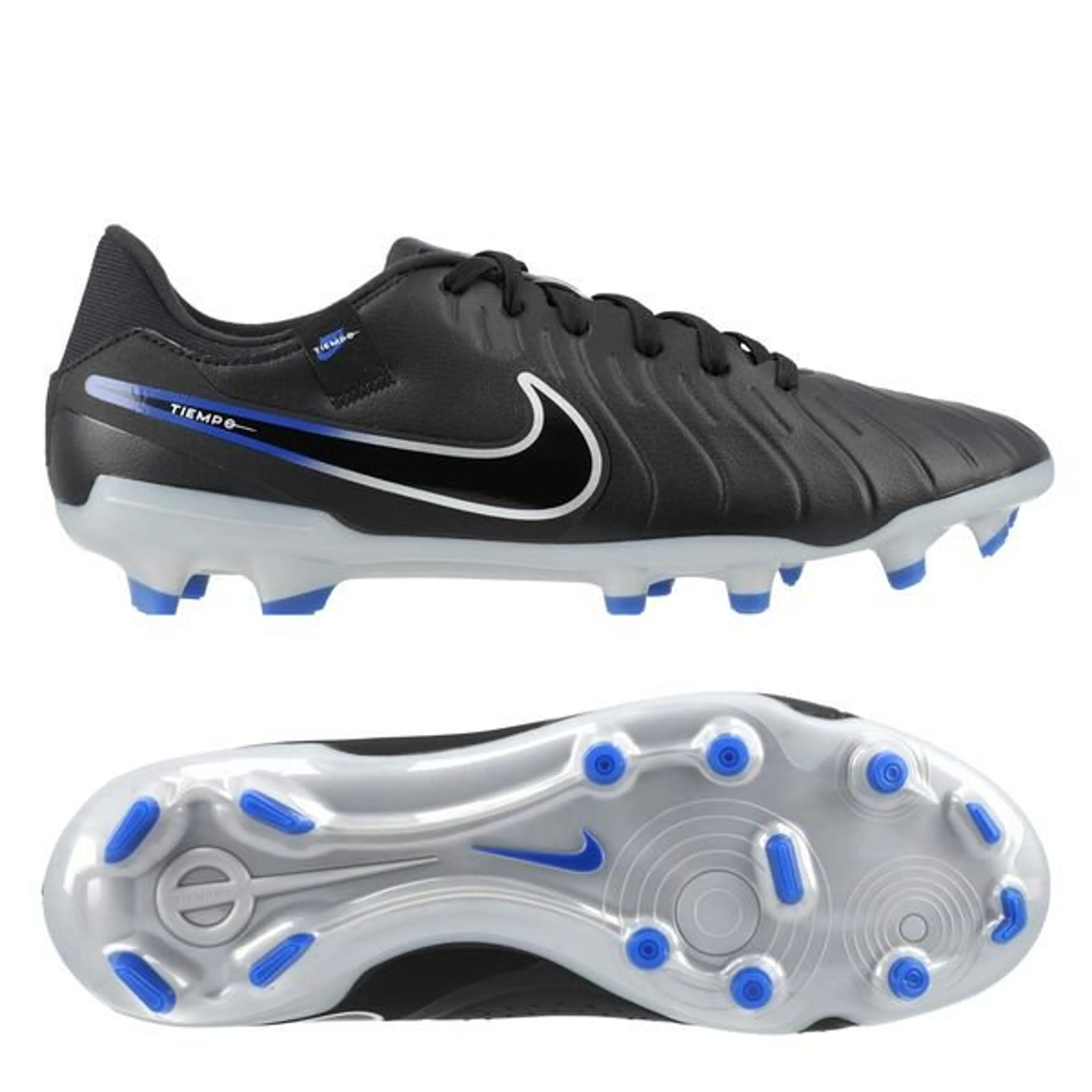 Nike Tiempo Legend 10 Academy MG Shadow - Black/Chrome/Hyper Royal