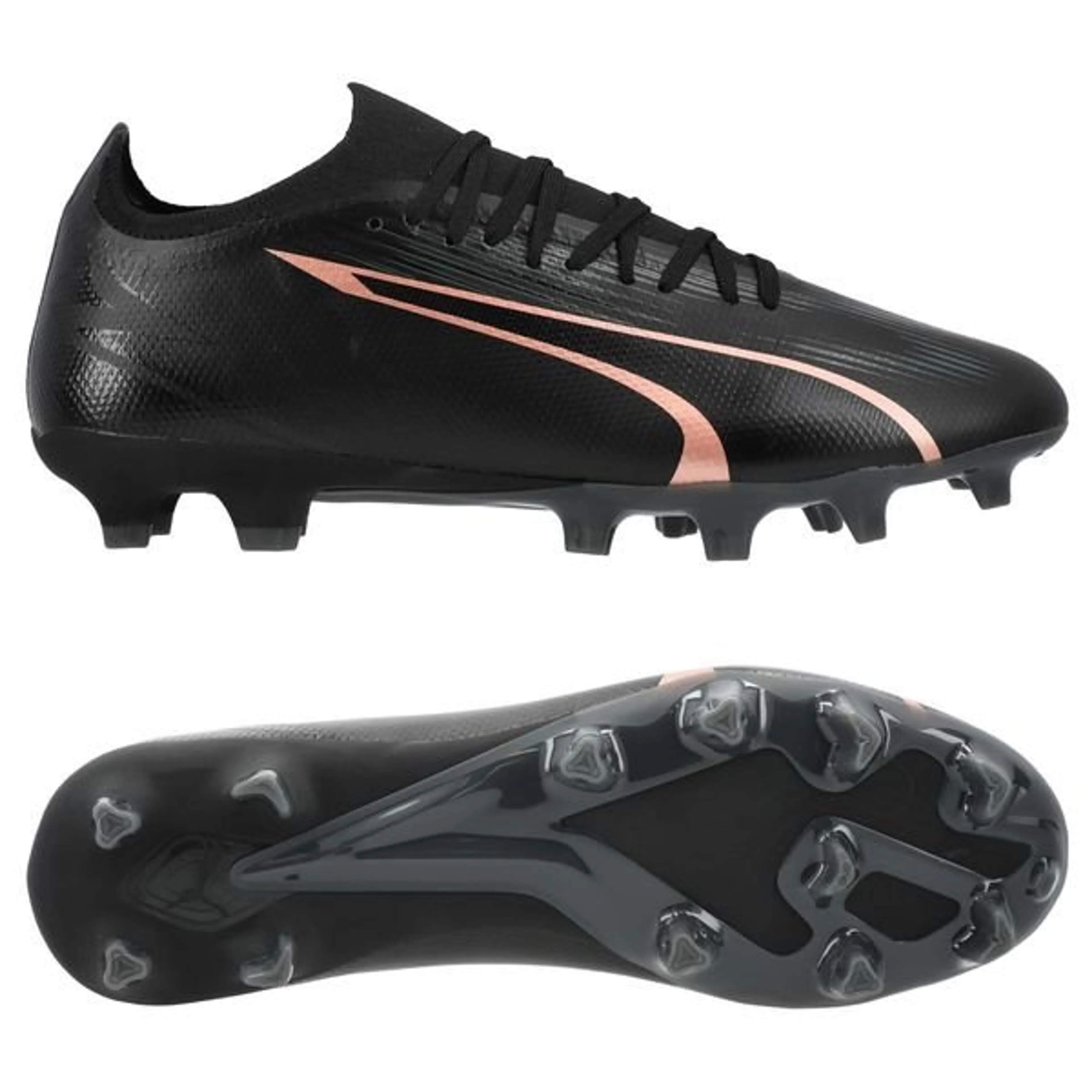 PUMA Ultra Match FG/AG Eclipse - Zwart/Copper Rose