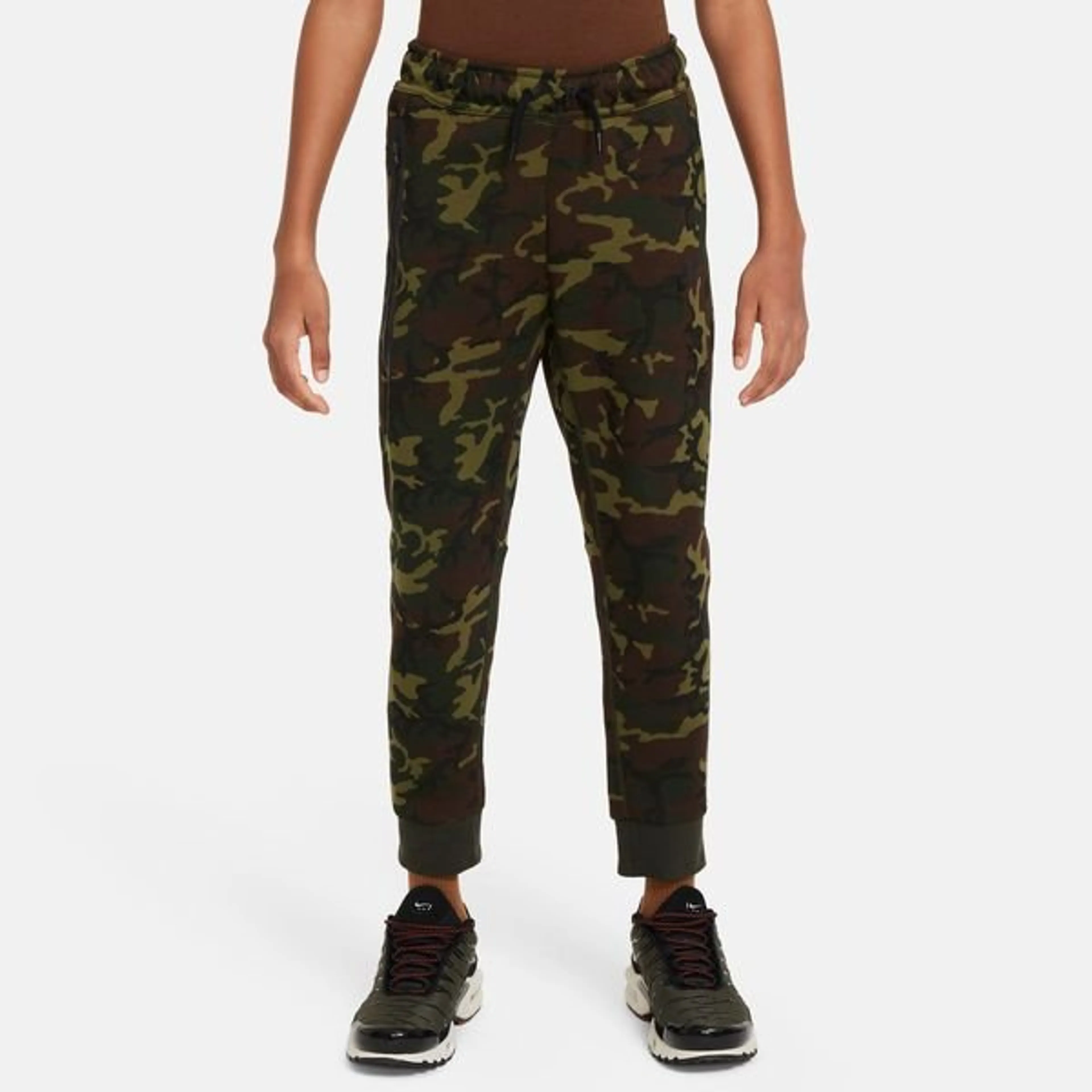 Nike Sweatpants NSW Tech Fleece 24 Camo - Grön/Svart Barn