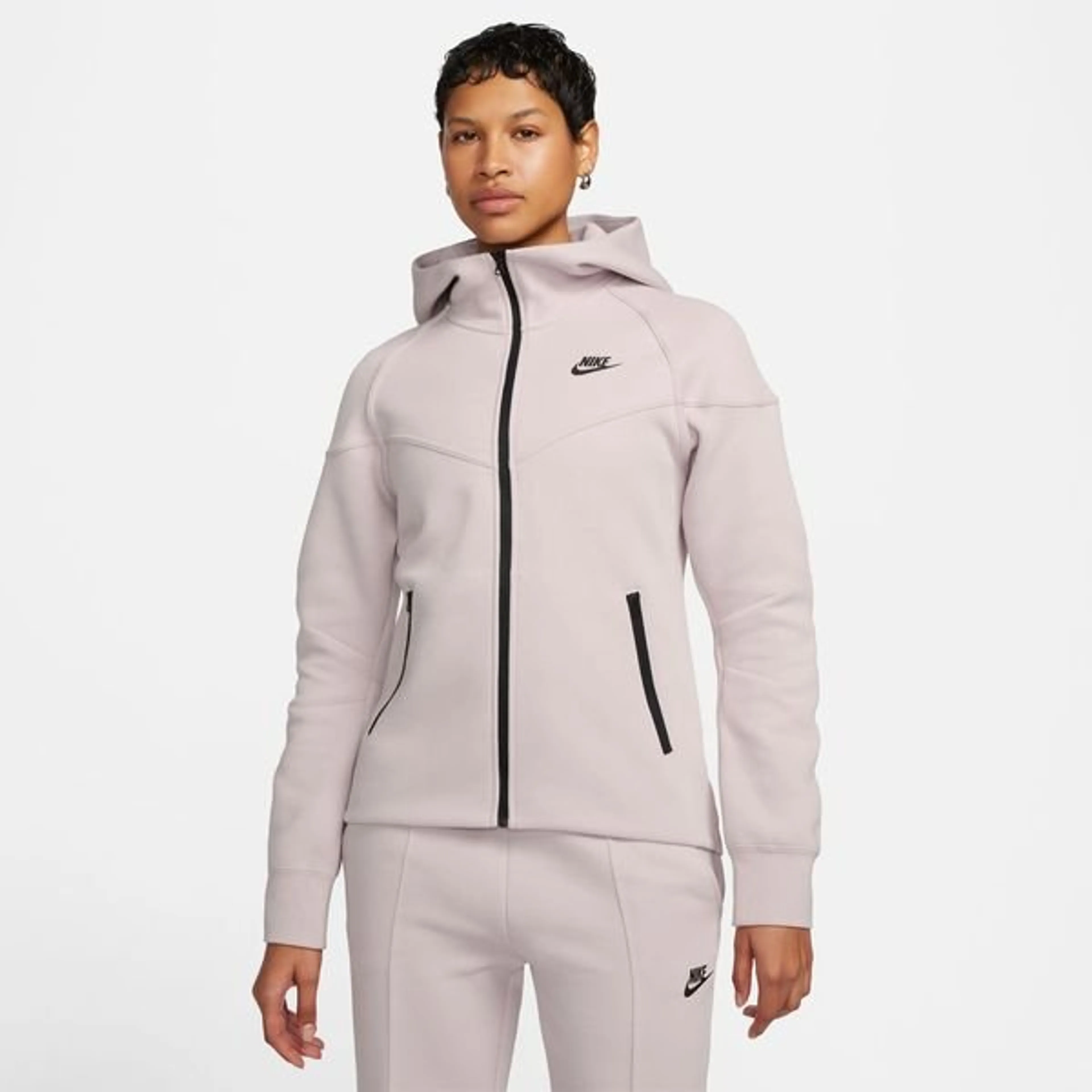 Nike Huppari NSW Tech Fleece 24 Tuulitakki - Violetti/Musta Nainen