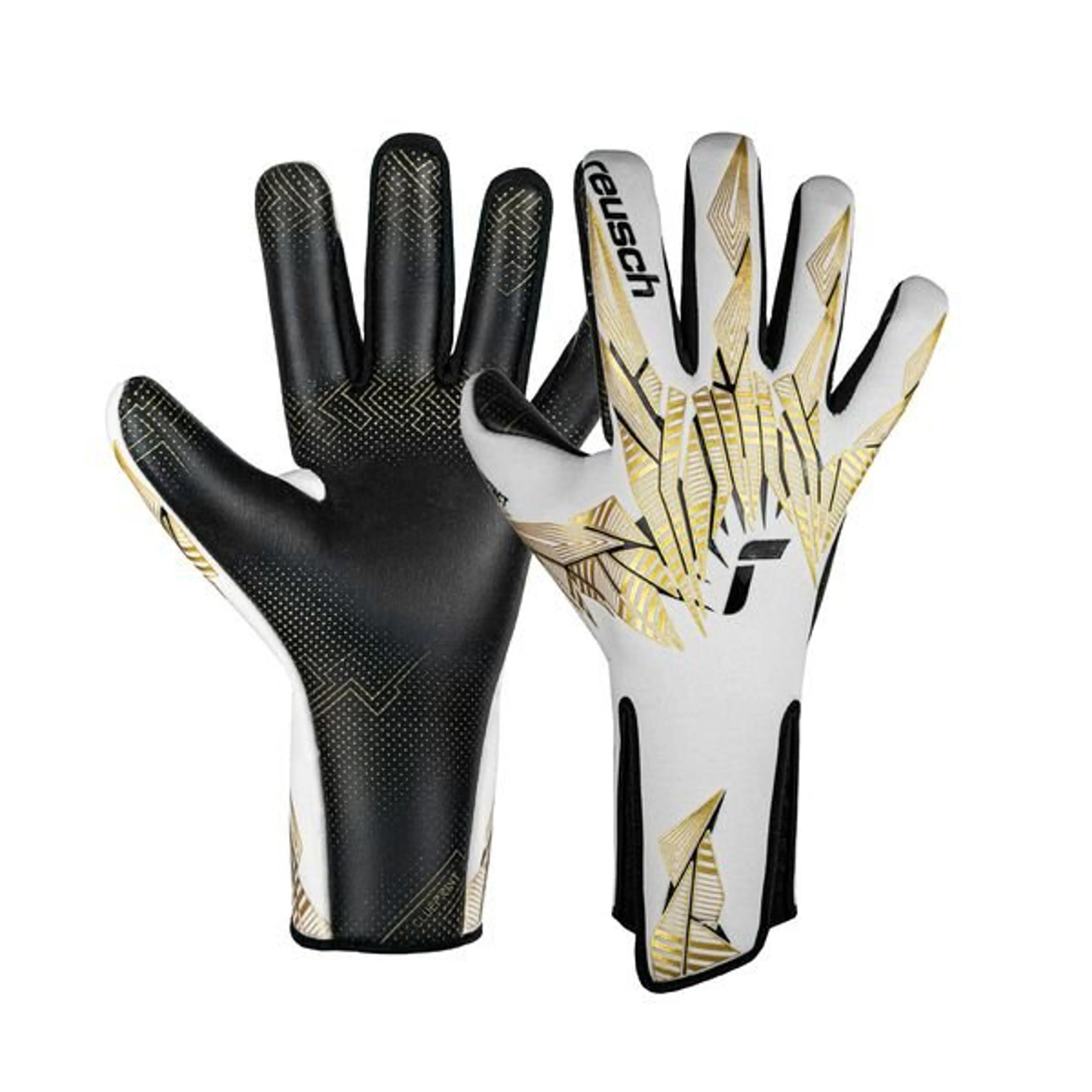 Reusch Maalivahdin Hanskat Pure Contact Gold X GluePrint Strapless - Valkoinen/Kulta/Musta