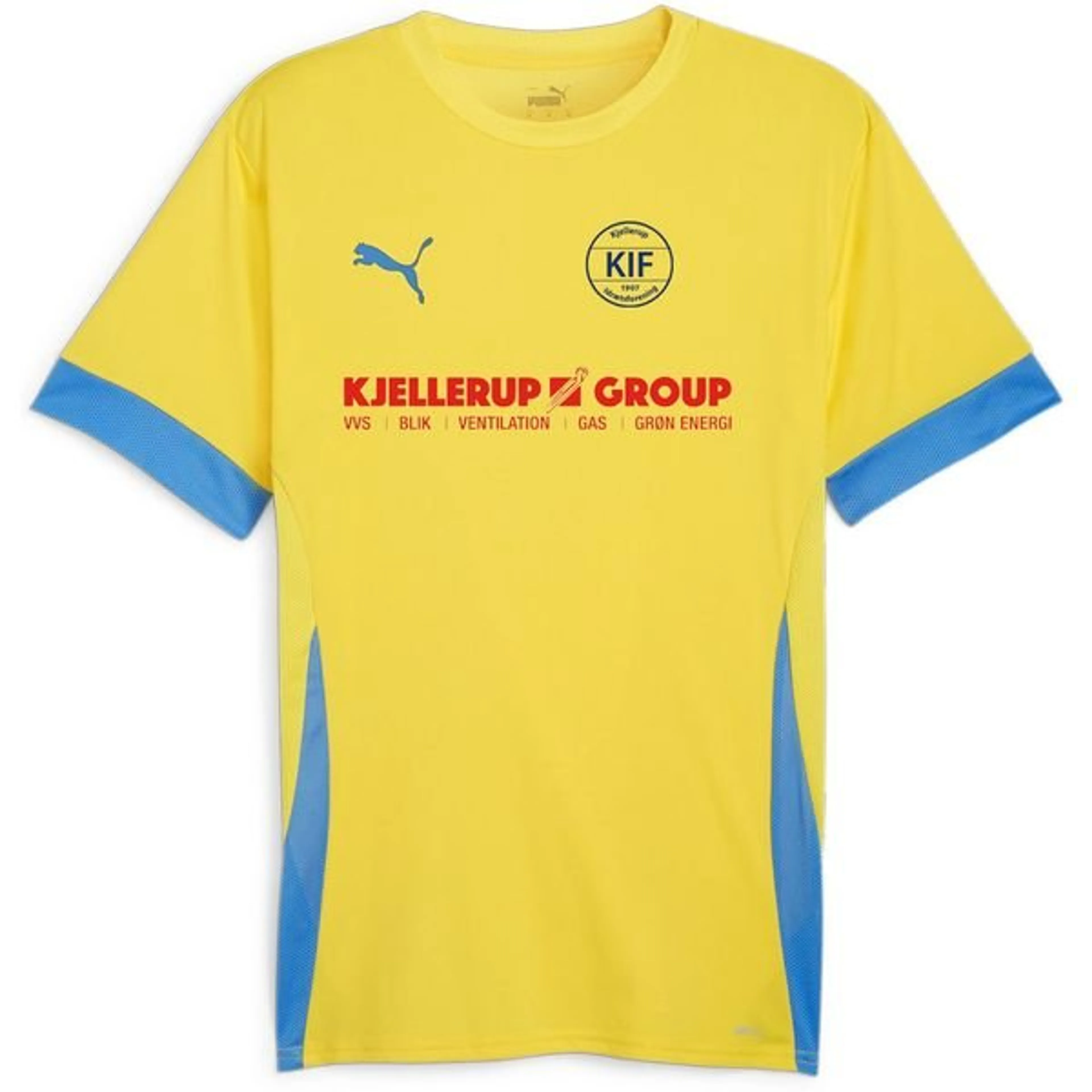 Kjellerup IF Home Shirt - Yellow/Electric Blue Lemonade Kids