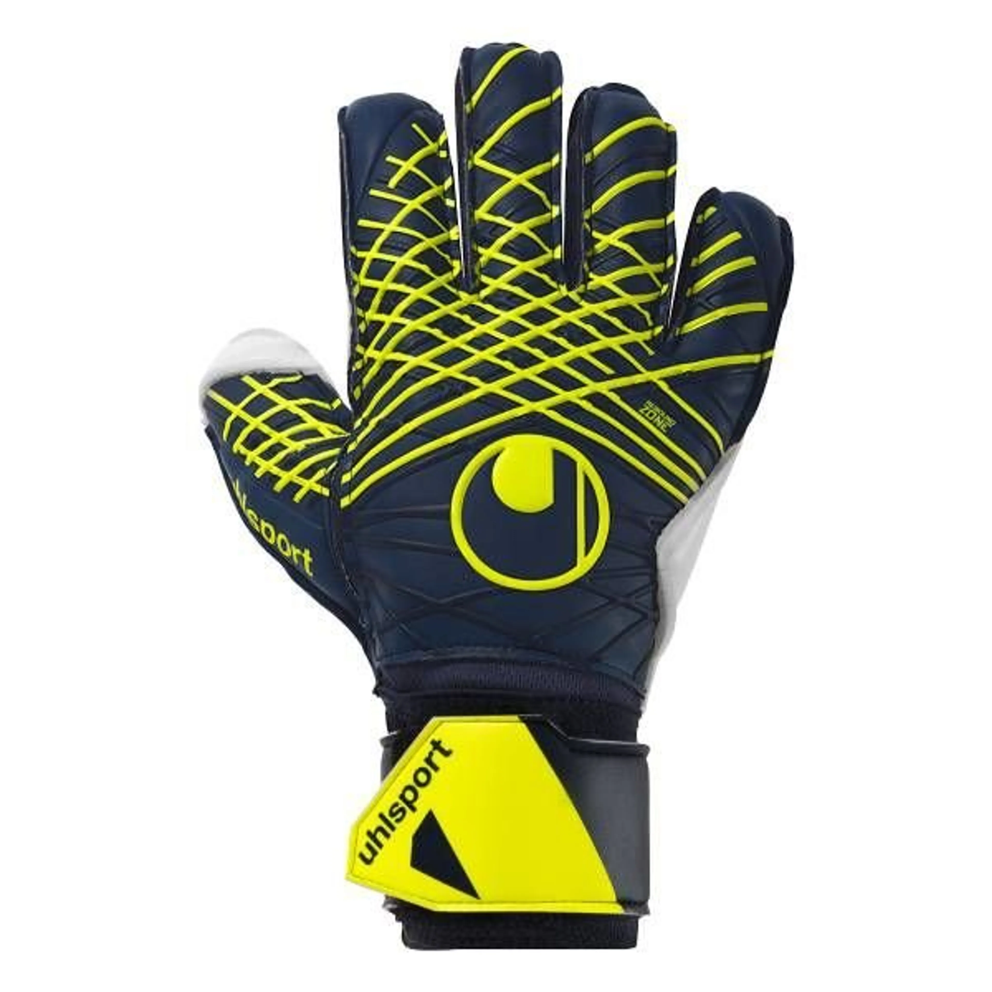 Uhlsport Keepershandschoenen Prediction Soft Flex Frame - Navy/Wit/Fluo Yellow