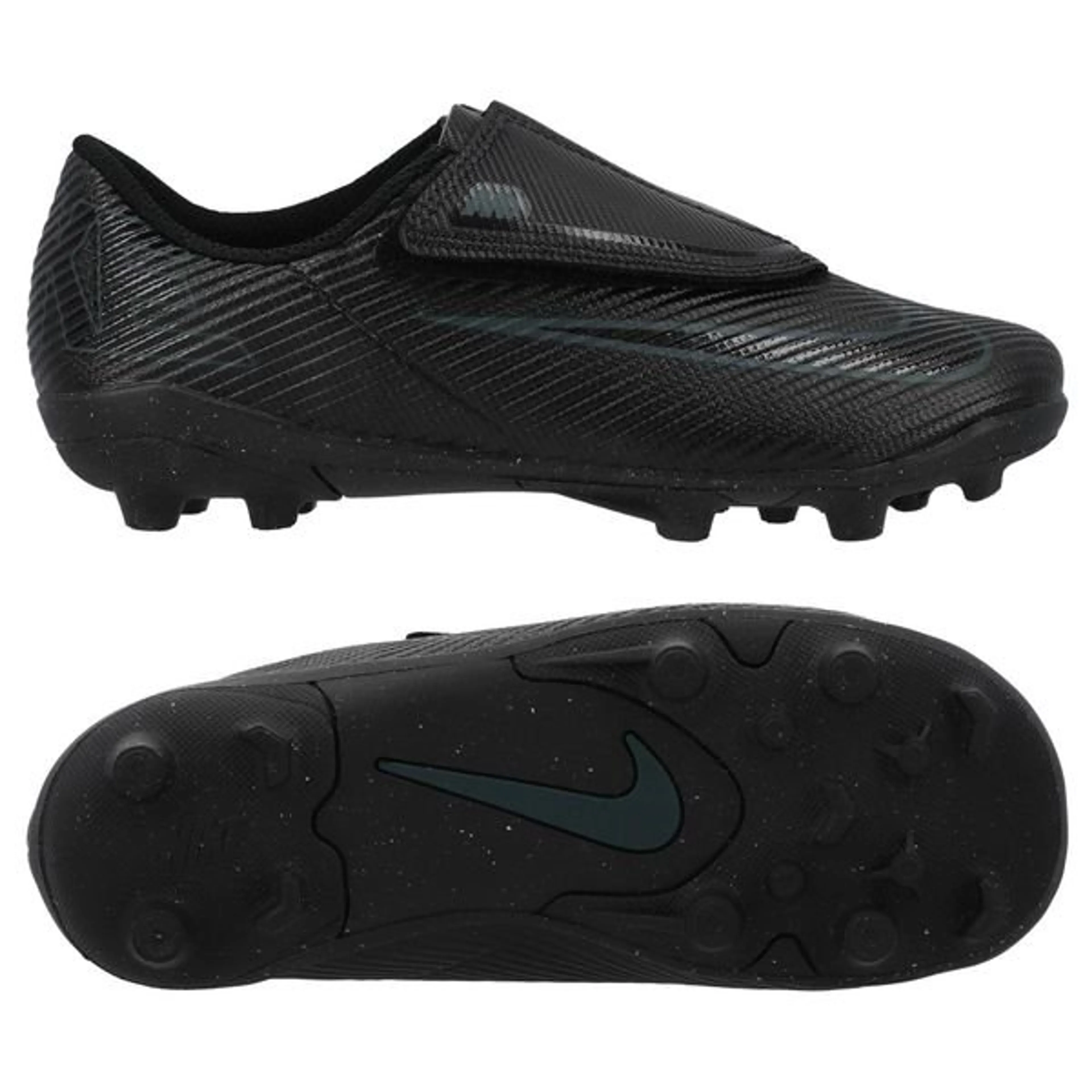 Nike Mercurial Vapor 16 Club Velcro MG Shadow - Zwart/Groen Kids