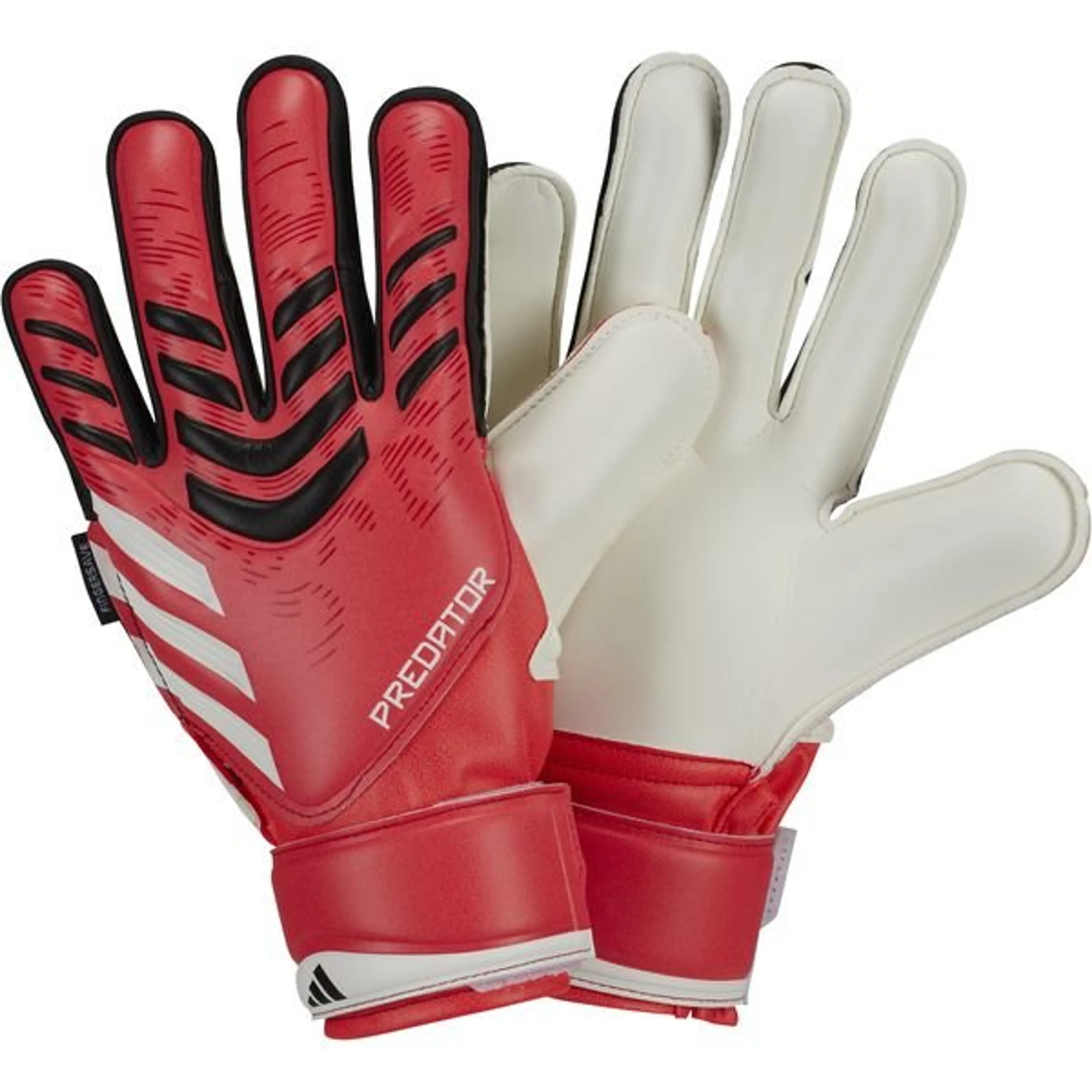 adidas Keepershandschoenen Predator Match Fingersave Pure Victory - Pure Ruby/Zwart/Wit Kids