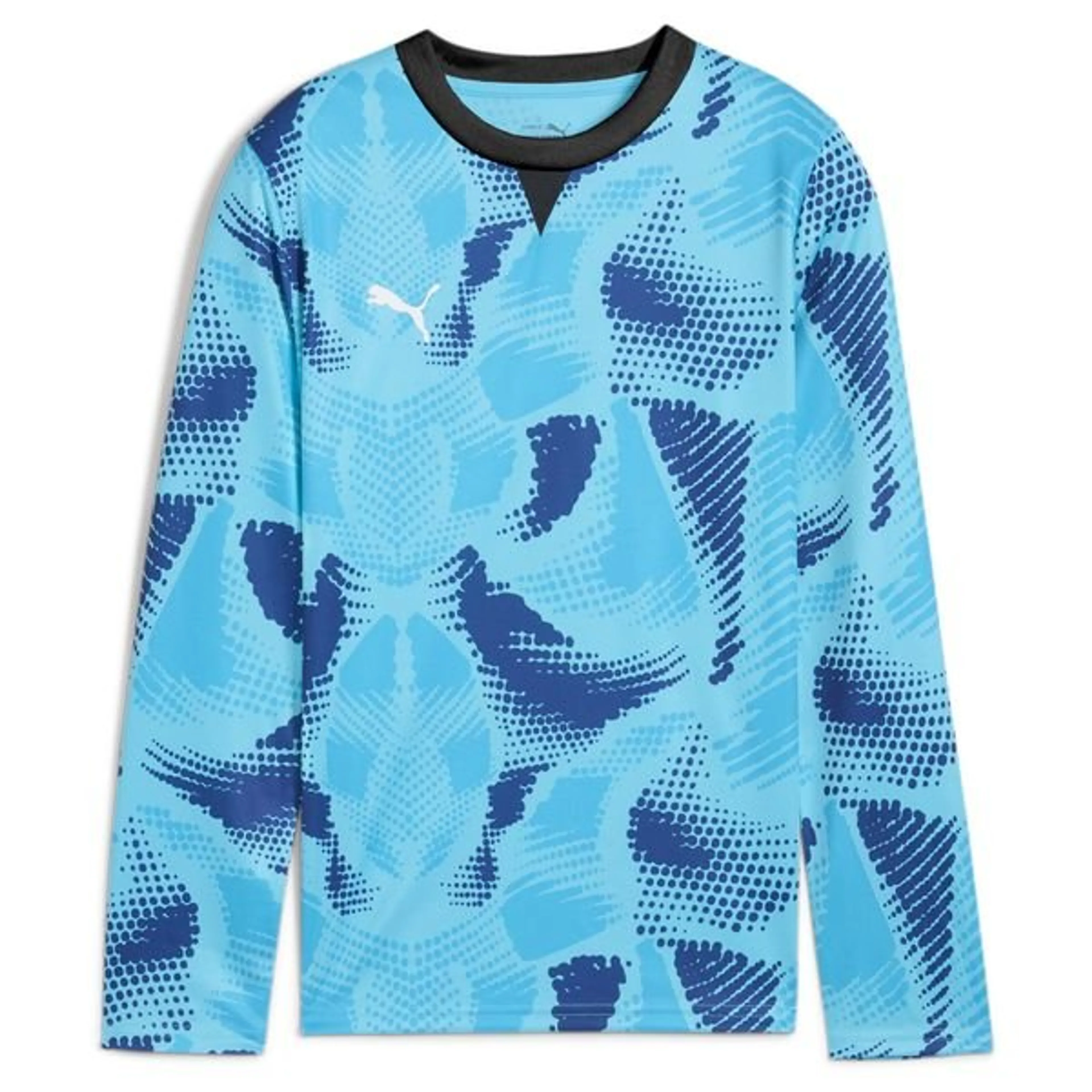 PUMA Goalkeeper Shirt teamTarget - Bright Aqua/PUMA Black Kids L/S