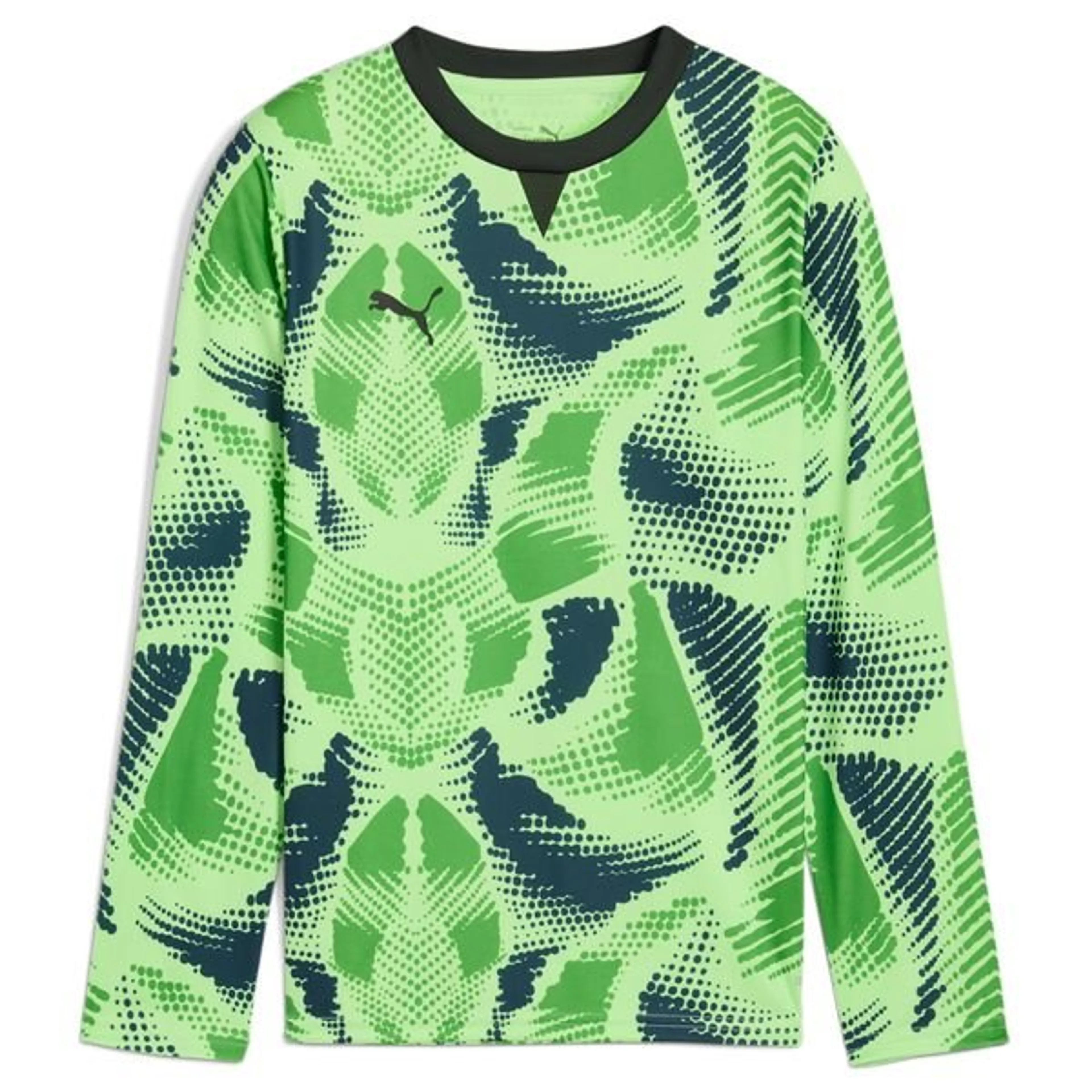 PUMA Goalkeeper Shirt teamTarget - Fizzy Lime/PUMA Black Kids L/S