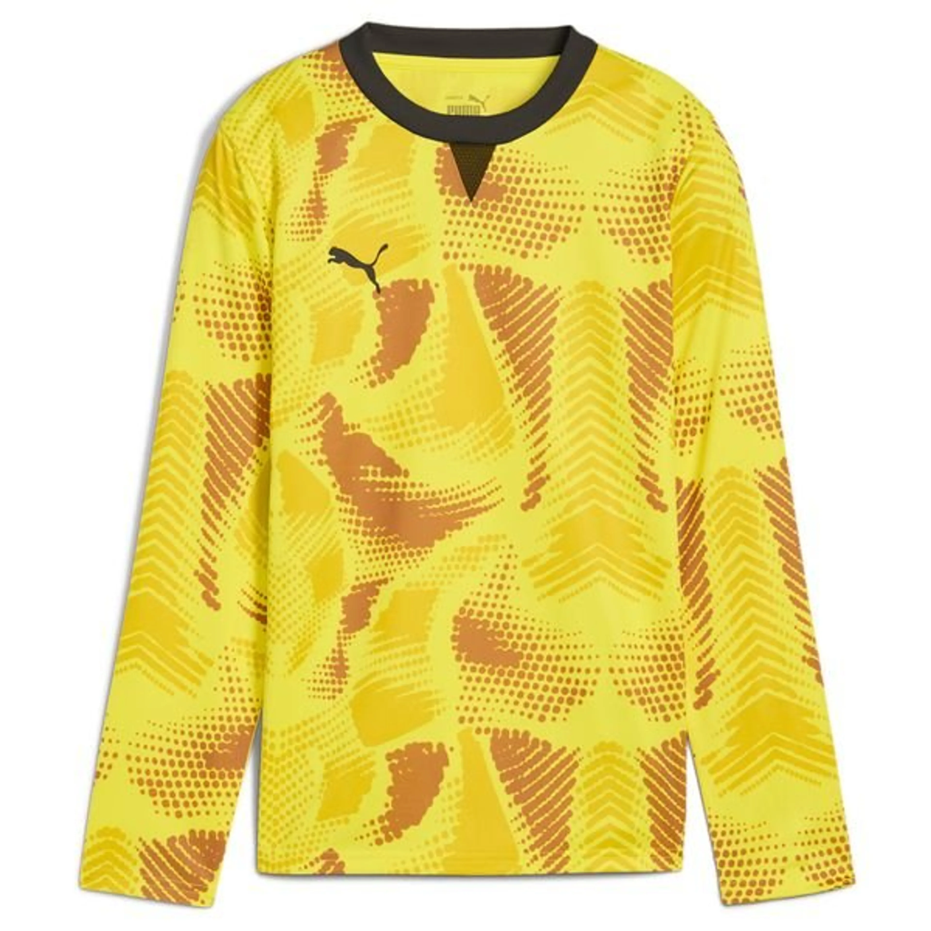 PUMA Goalkeeper Shirt teamTarget - Fluro Yellow/PUMA Black Kids L/S