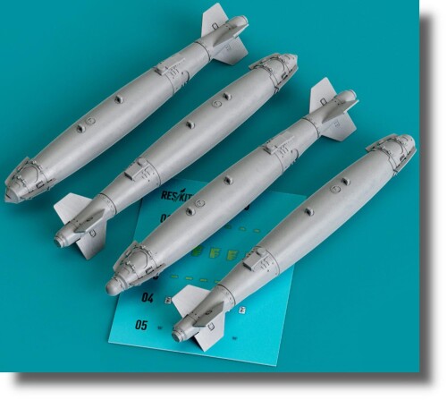 レスキット (Reskit) 1/72 GBU-38 500ポンドJDAM 空軍型 4個入 プラモデル用パーツ RSK72-0120R