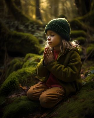 praying child