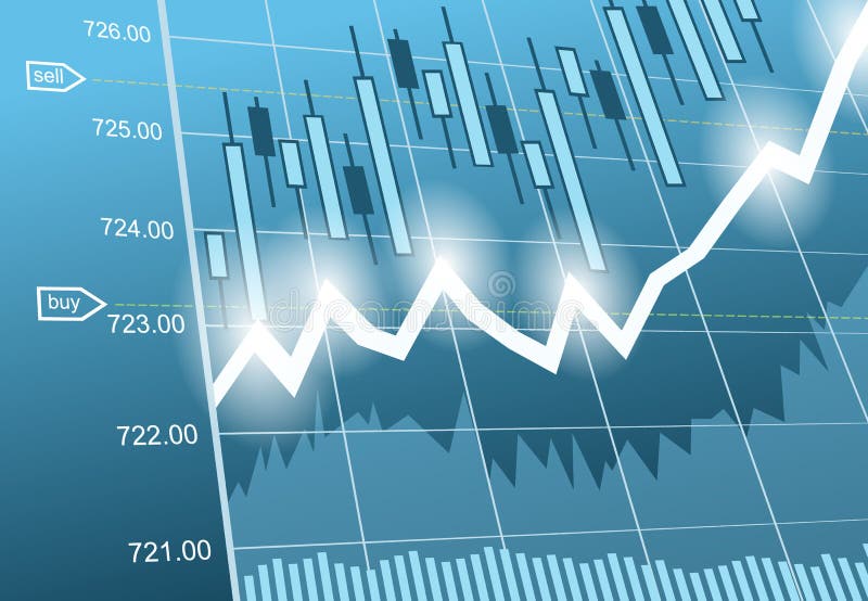 Background with business, financial data and diagrams vector illustration