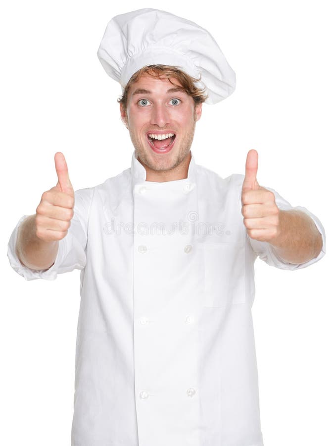 Chef happy thumbs up stock image. Image of funny, cook - 23356097