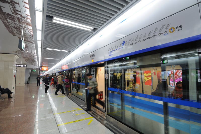 Chengdu Metro Line 1 Editorial Stock Photo - Image: 19747153