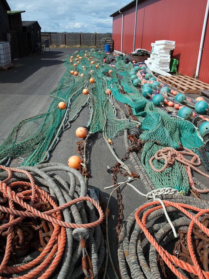 Colorful fishing nets