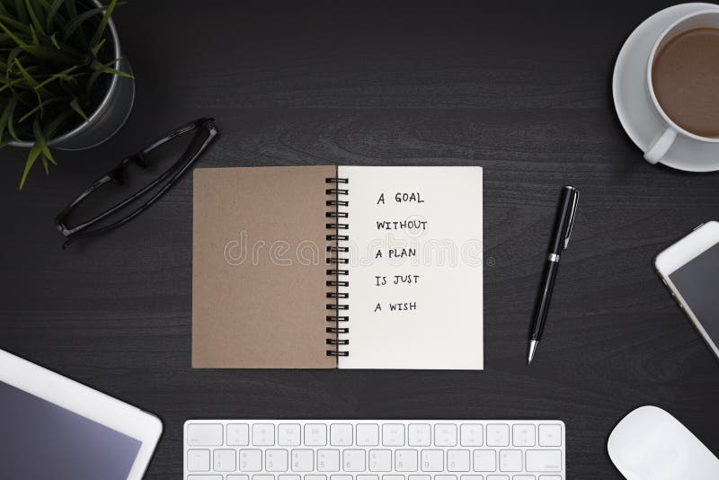 Motivational Handwriting on a Notebook Stock Photo - Image of note ...