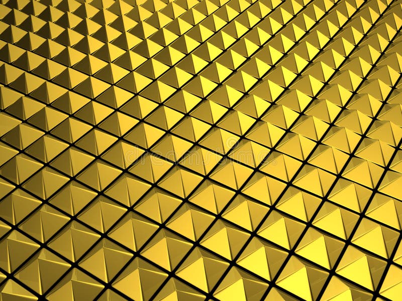 Gold pyramid background