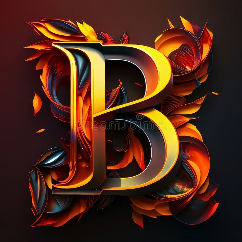 Flames Alphabet Letter B Stock Illustrations – 138 Flames Alphabet ...