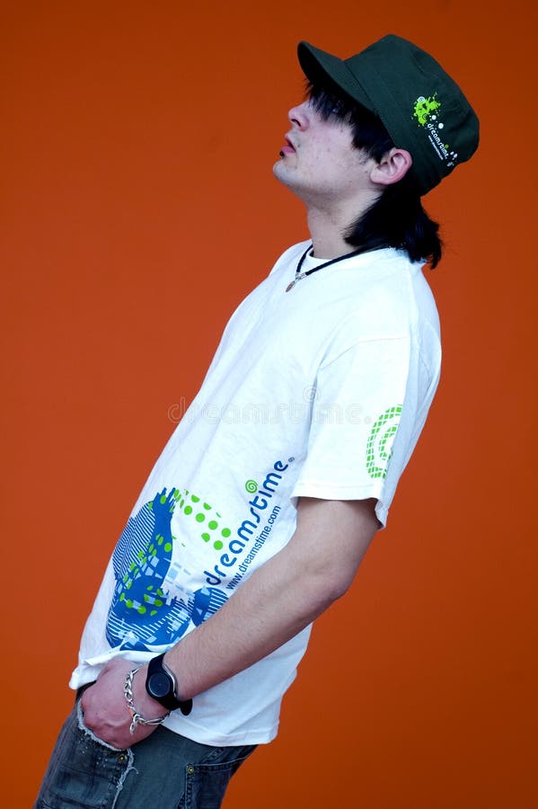 Guy in Dreamstime Shirt/Cap