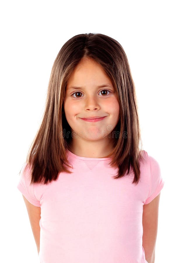 Straight Hair Little Girl