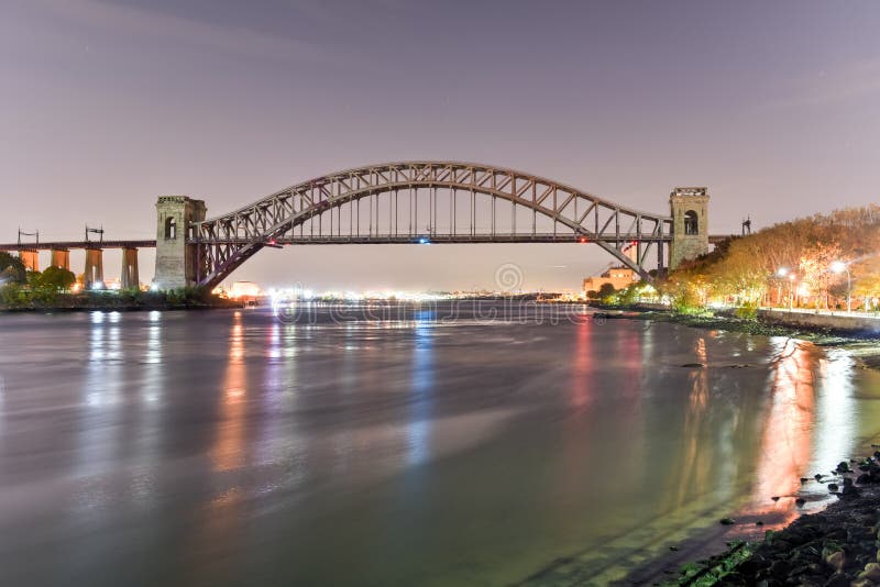 Hell Gate Bridge - New York City Stock Photo - Image of city, landscape: 80519454