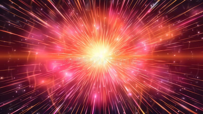 High-energy Particles Explosion. Star Explosion with Particles. Star ...