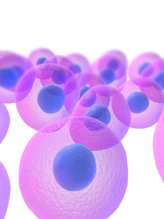 Cancer Cells Damaged, Dicky, Morbid Infected Cells, 3d Render Stock ...