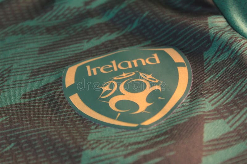 Ireland National Football Team Badge on Jersey Editorial Image - Image ...