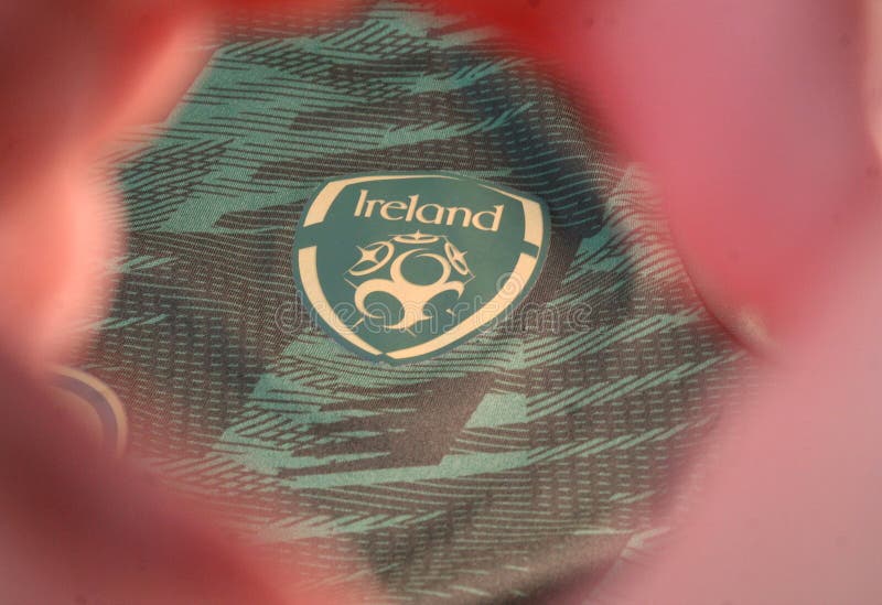 Ireland National Football Team Badge on Jersey Editorial Stock Photo ...