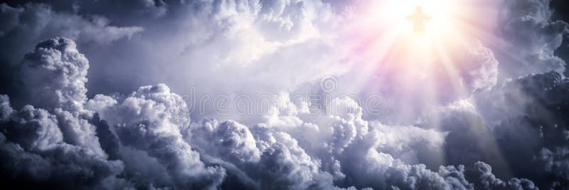 Jesus Christ In The Clouds