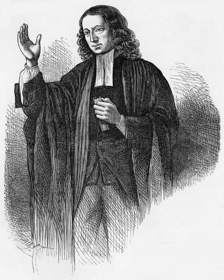 Portait of John Wesley preaching at the age of 63, engraving from Selections from the Journal of John Wesley, 1891