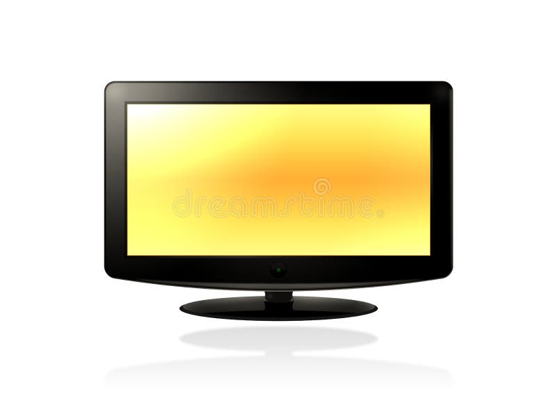 Vector lcd tv stock vector. Illustration of communications - 9864481