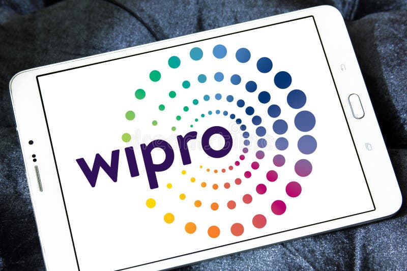 Wipro company logo editorial stock image. Image of logotype - 99401339