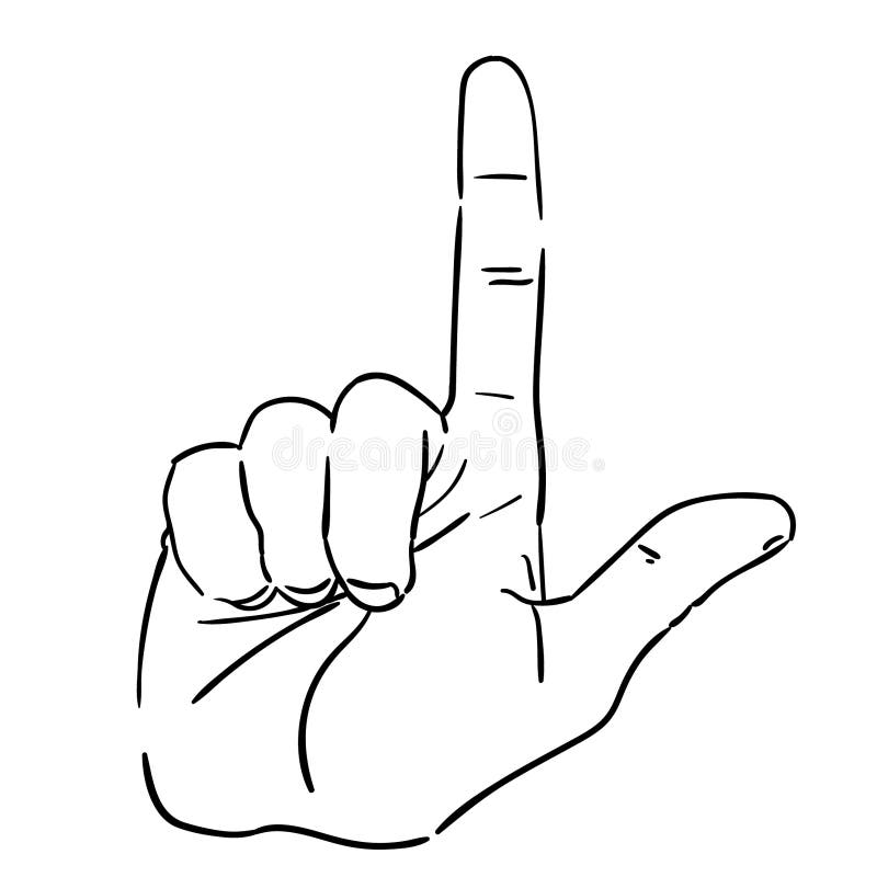 Loser Hand Sign Vector Illustration by Crafteroks Stock Vector ...