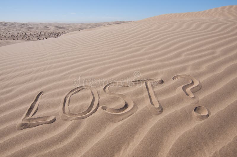 Lost in desert