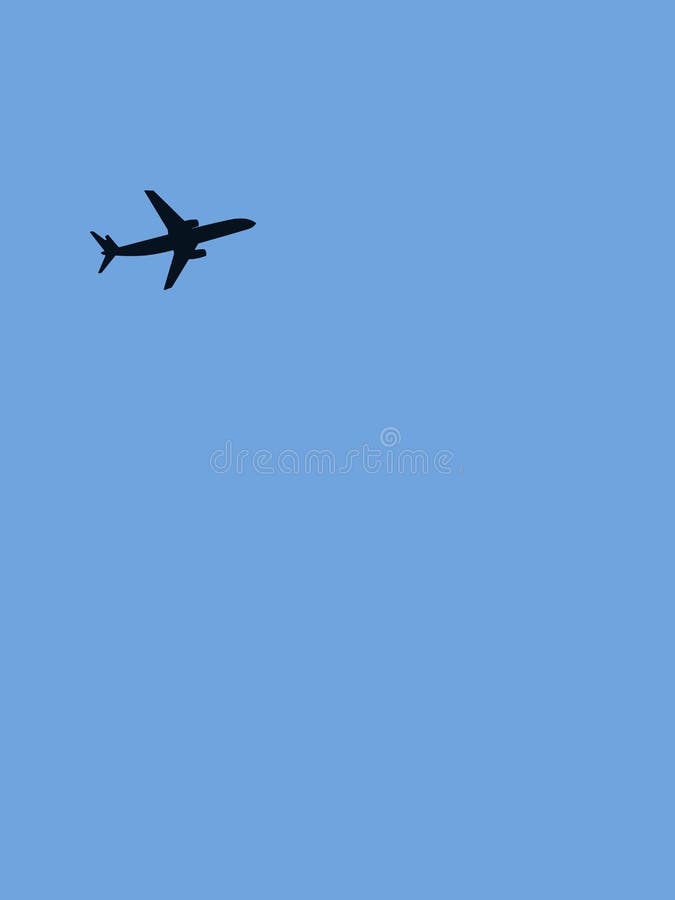 Plane on the Sky Background Stock Illustration - Illustration of freedom,  banner: 149207019